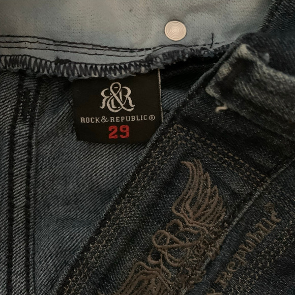 Rock & Republic Jeans Women's Size 29x34 Button Fly Vaughn Mid-Rise Skinny - Picture 5 of 9